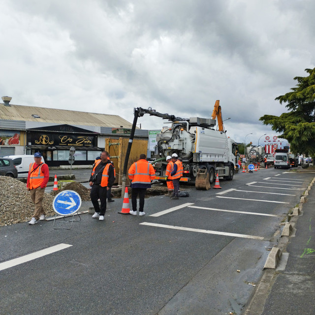 Rupture canalisation Avenue Charles de Gaulle
