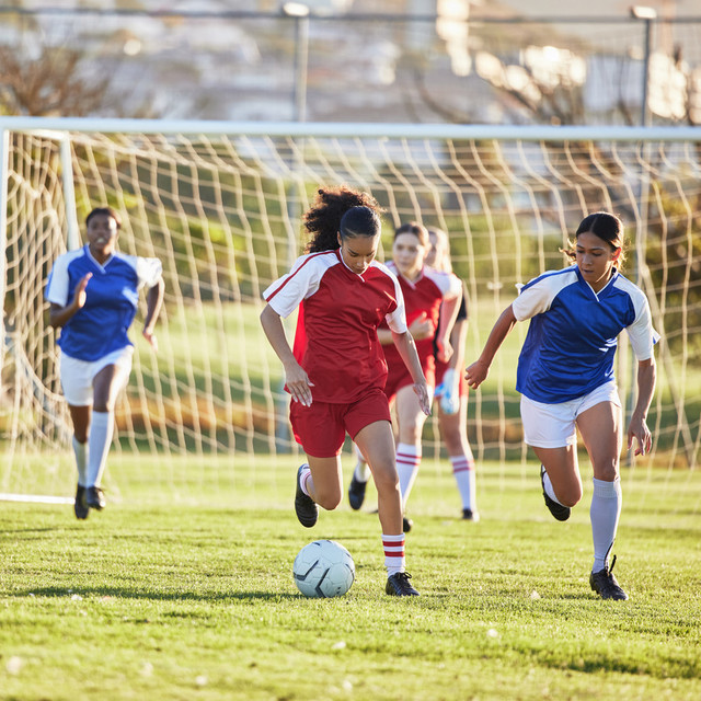 Match de football féminin 