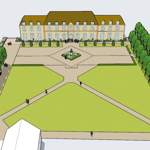 Projection du jardin à la Française