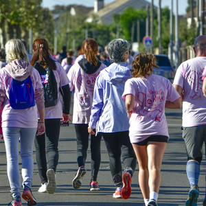 Coureurs lors de la Boucle rose 2024 