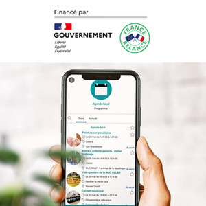 Application Imagina sur un téléphone