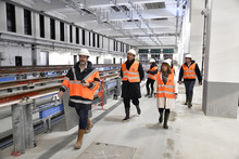 Site de maintenance ligne 14 avec les élus locaux