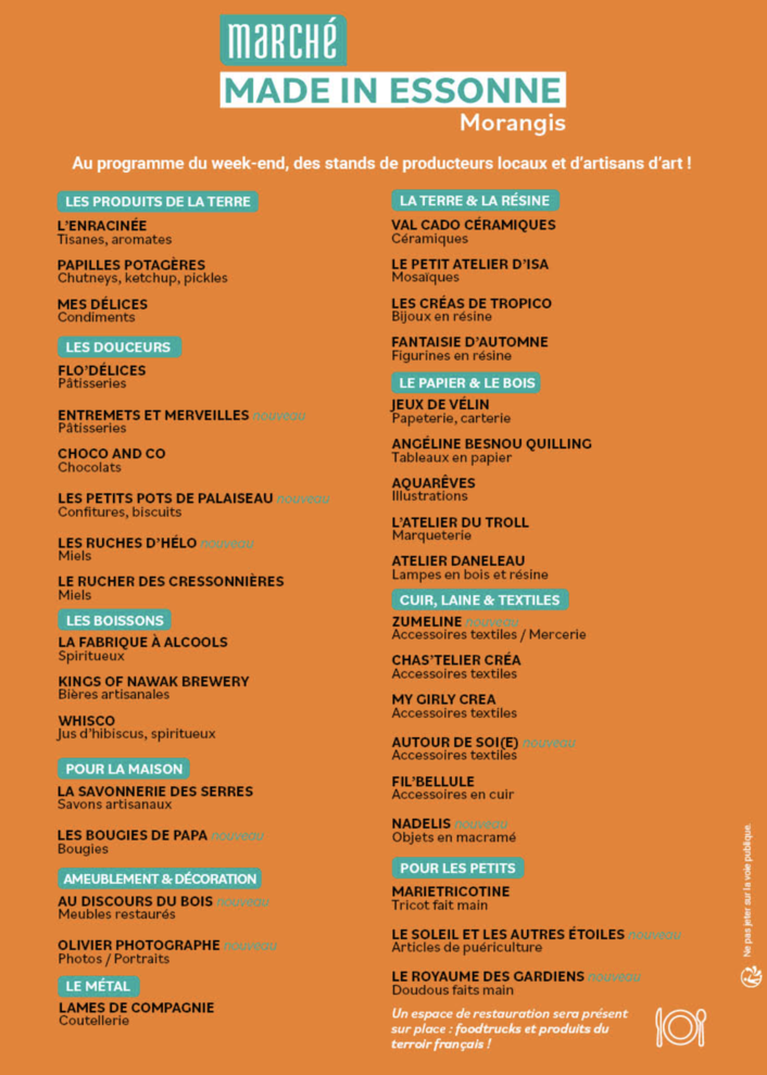 Liste des exposants
