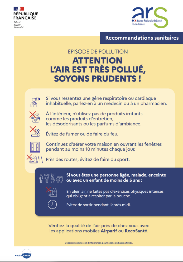 affiche pollution ozone