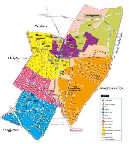 Plan de la ville par quartier Plan de la ville par quartier