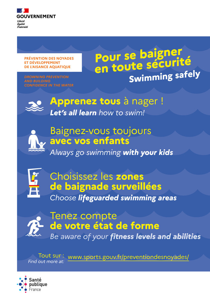 Pour se baigner en toute sécurité Pour se baigner en toute sécurité