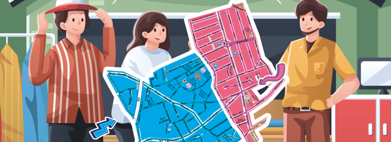 Vide-maisons des quartiers Rose et Bleu
