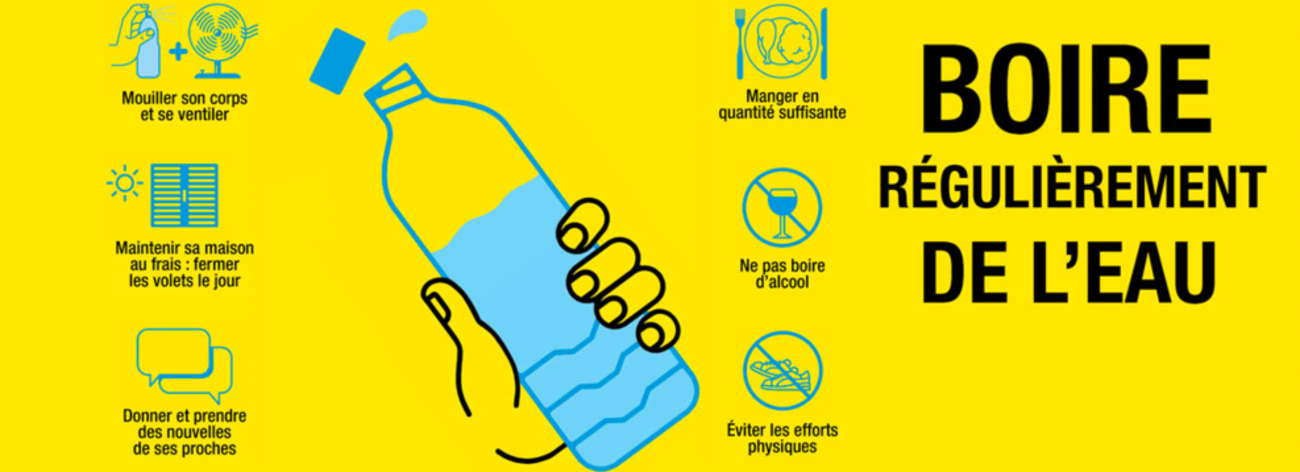 Fortes chaleurs et canicule : les bons réflexes !