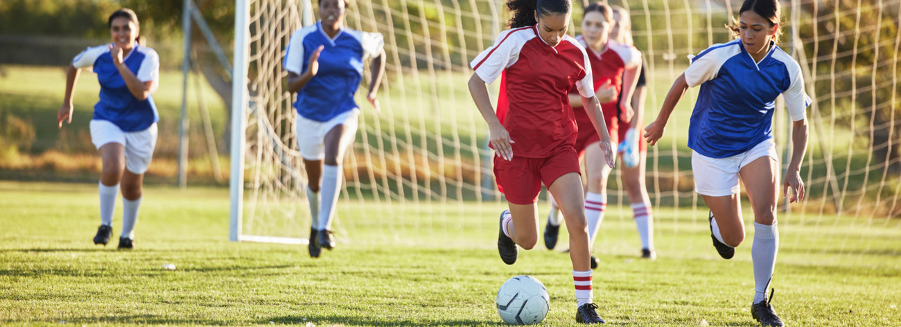 Match de football féminin 