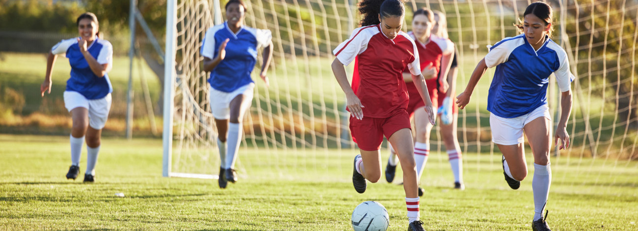 Match de football féminin 