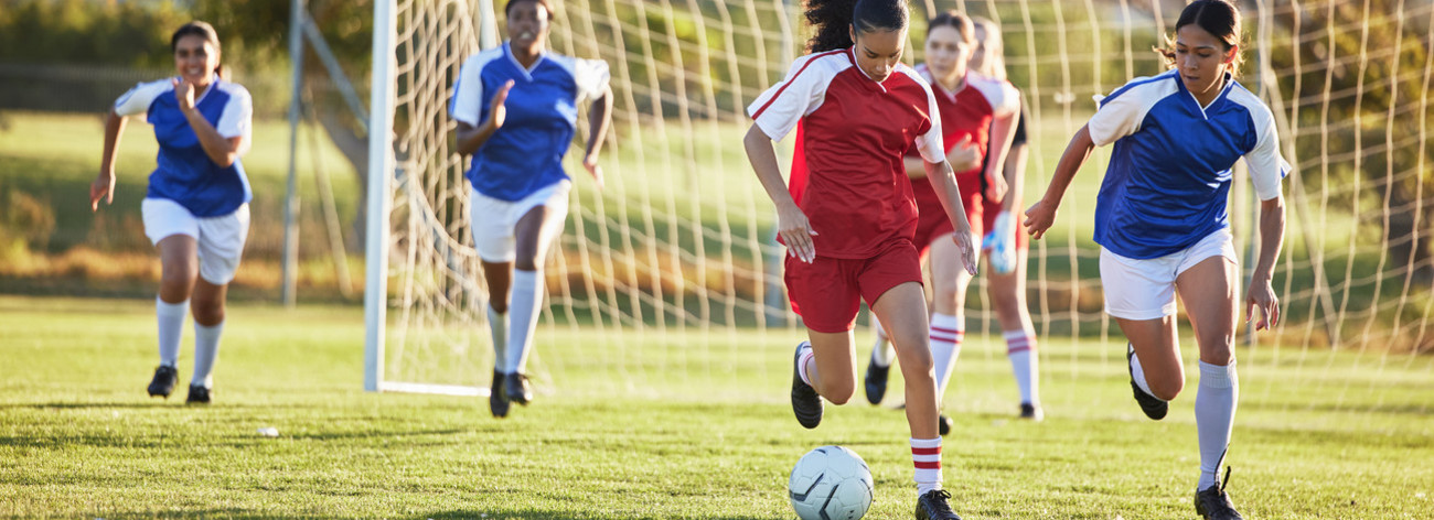 Match de football féminin 