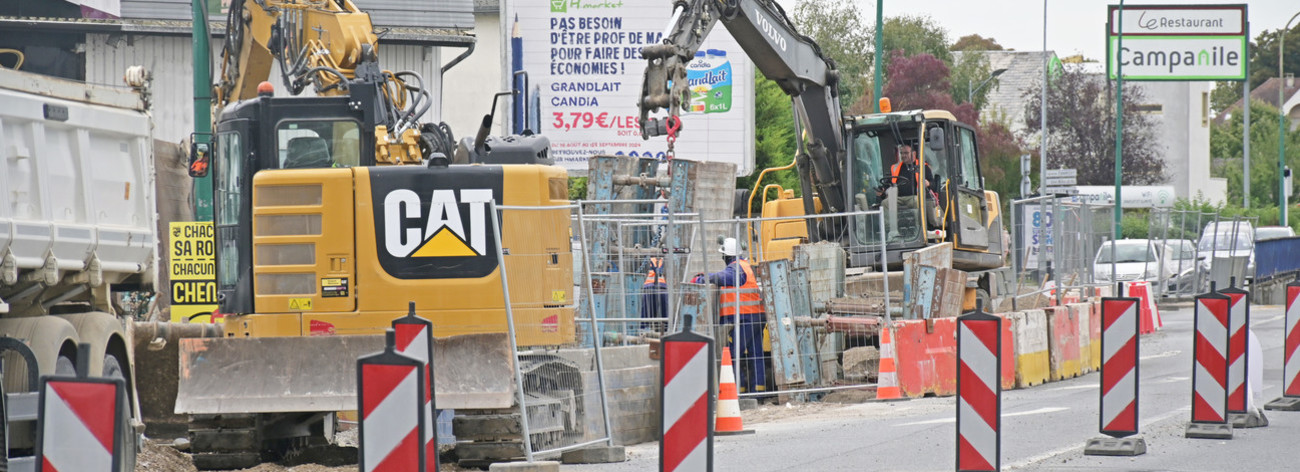 Travaux avenue Charles de Gaulle