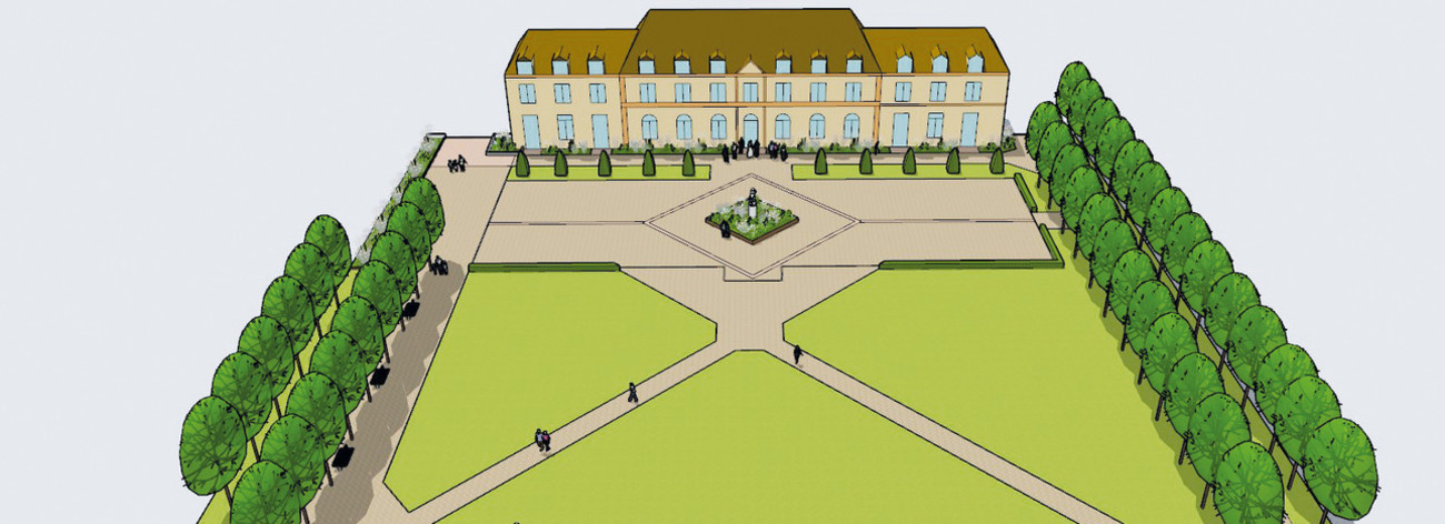 Projection du jardin à la Française