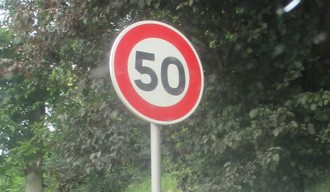 Panneau vitesse 50km
